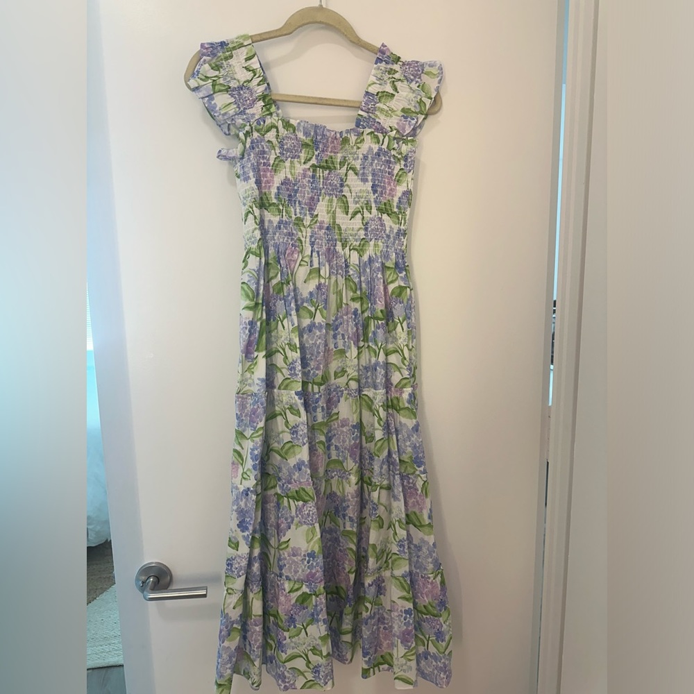 Hill House Home Ellie Nap Dress/ Lilac Pattern/ Small- NWOT